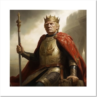 Trump as King - Tshirt Design Posters and Art